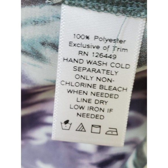 Marc Bouwer Multicolor Long Sleeve Round Neck Drawstring Top Blouse Size Large - Picture 9 of 12